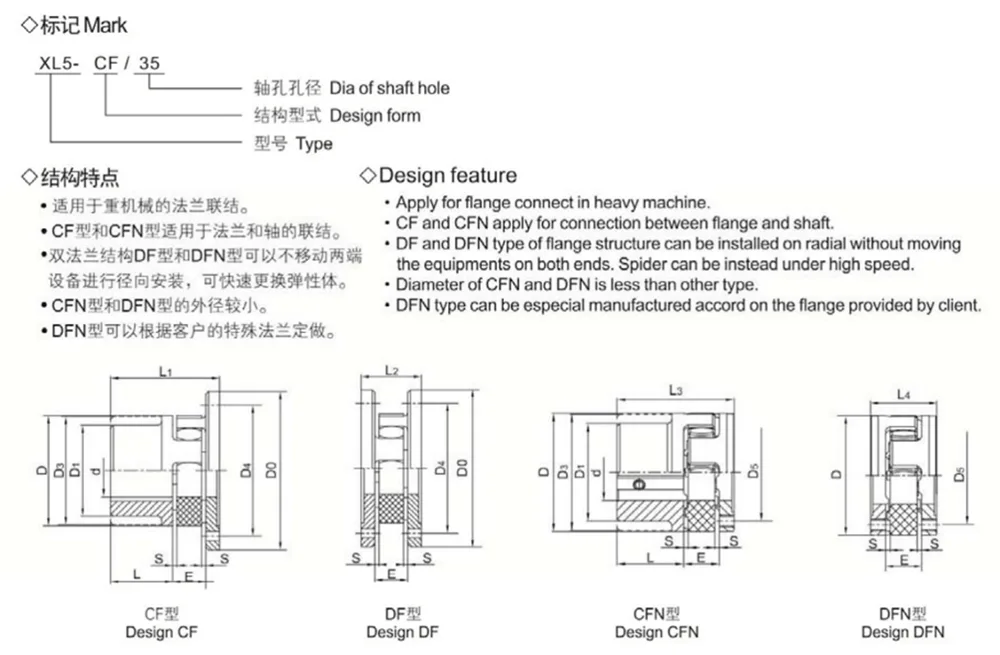 Flange Type Star Elastic Coupling